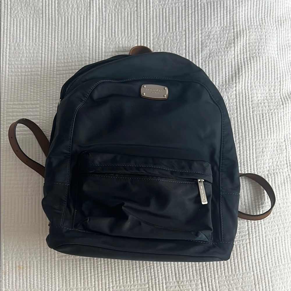 Michael Kors Navy Nylon Backpack